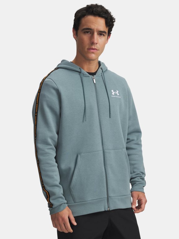 Світшот Under Armour Icon Fleece FZ Taping Man синій