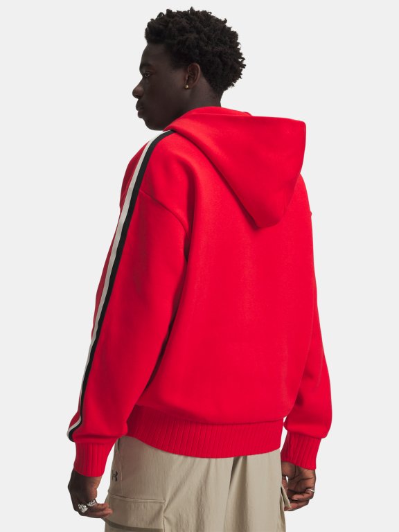 Худі Under Armour Icon Heavy Rib FZ - червоне