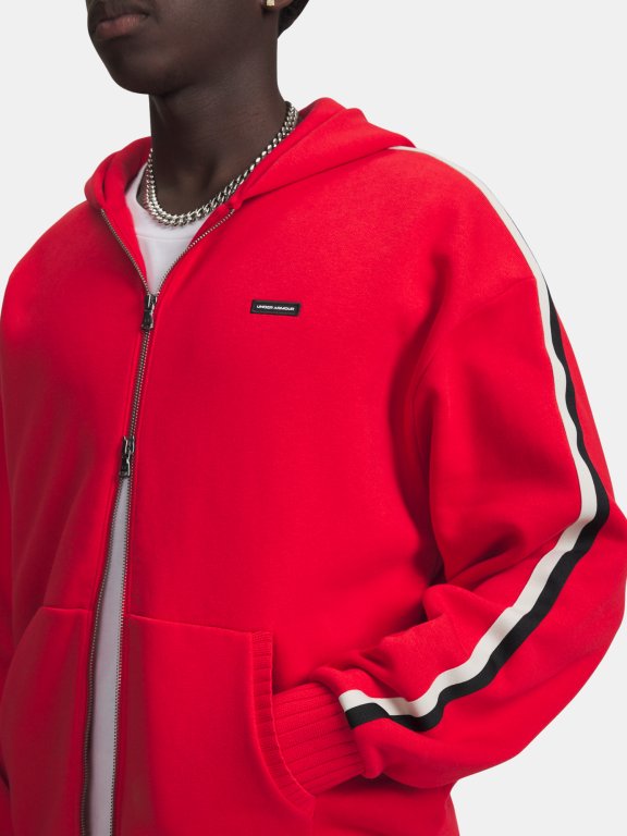 Худі Under Armour Icon Heavy Rib FZ - червоне
