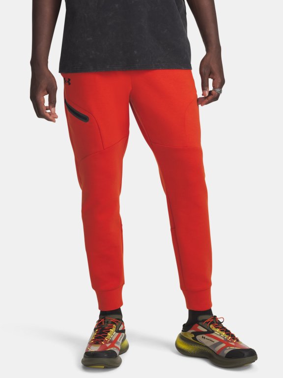 Штани Under Armour Unstoppable Flc Jgr EU Man помаранчеві