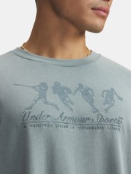 Футболка Under Armour Hwt Athletes Os SS Man gray green