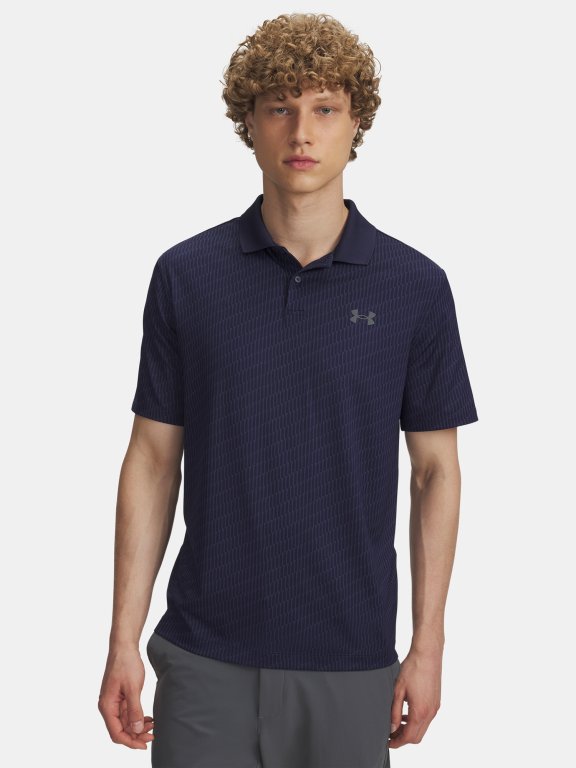 Triko Under Armour Matchplay Printed Polo Man Blue