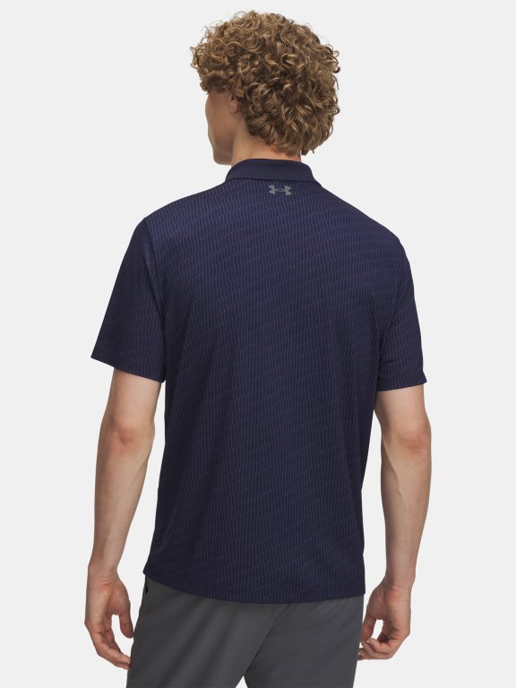 Triko Under Armour Matchplay Printed Polo Man Blue