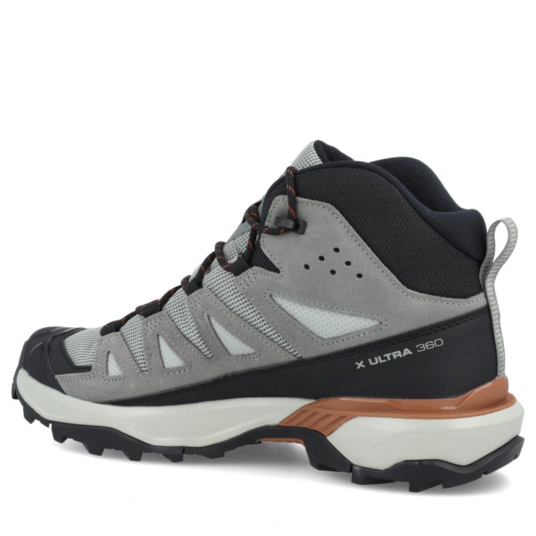 Черевики Salomon X Ultra 360 Leather Mid GTX M - сіро/чорні