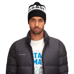 Шапка Mammut Peaks Beanie - чорно/біла