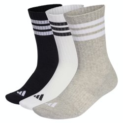 Шкарпетки Adidas 3-Stripes Cuffed Sportswear Crew 3P Socks - чорно/біло/чорні