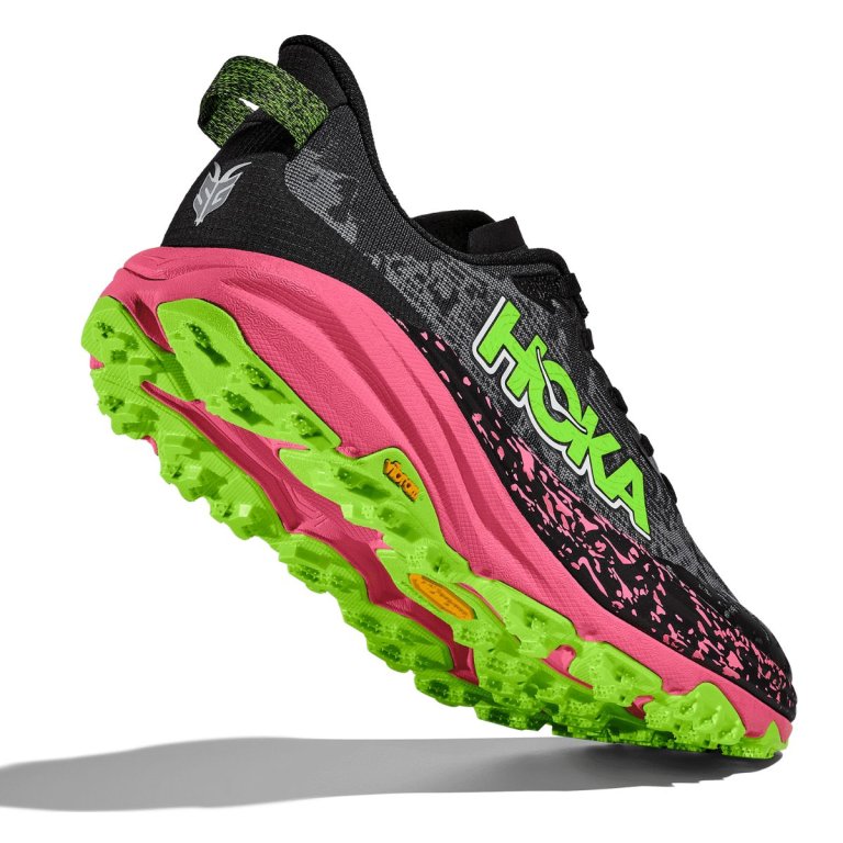 Кросівки Hoka Speedgoat 6 M - чорно/зелено/рожеві