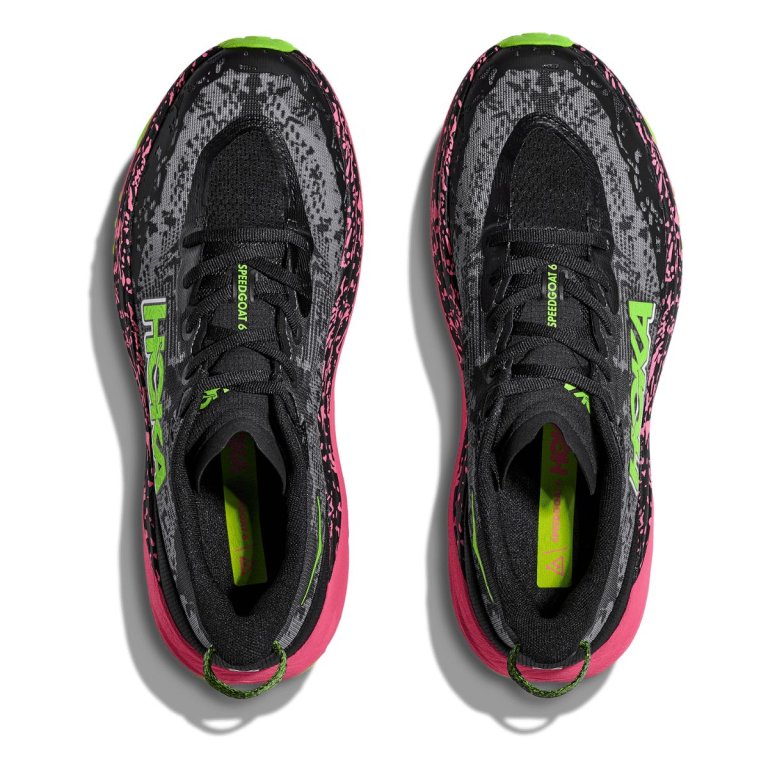 Кросівки Hoka Speedgoat 6 M - чорно/зелено/рожеві