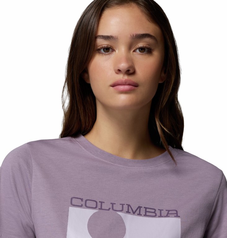 Футболка Columbia Rolling Bend™ Graphic SS W - фіолетова
