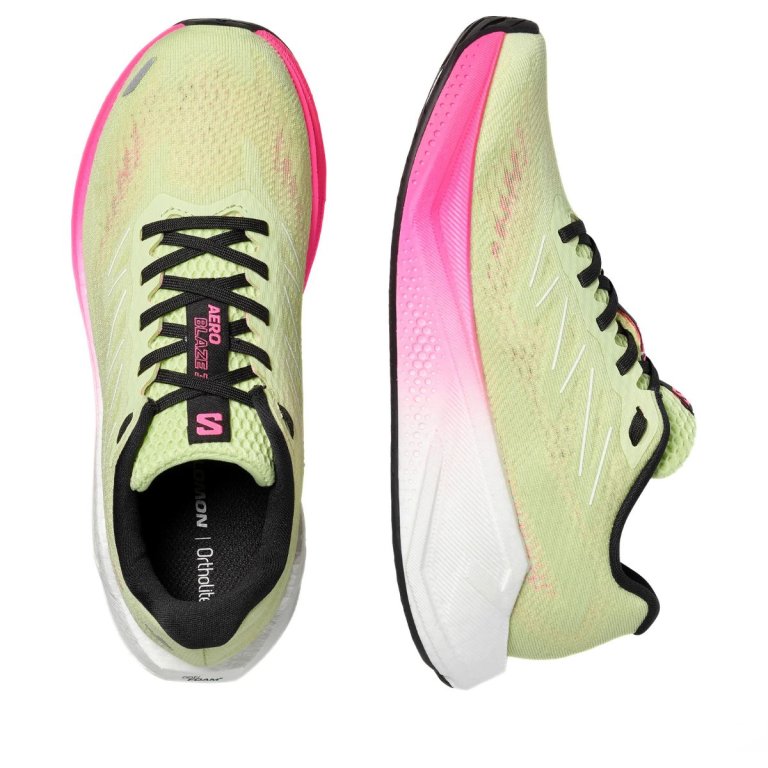 Кросівки Salomon Aero Blaze 3 W - салатово/рожеві