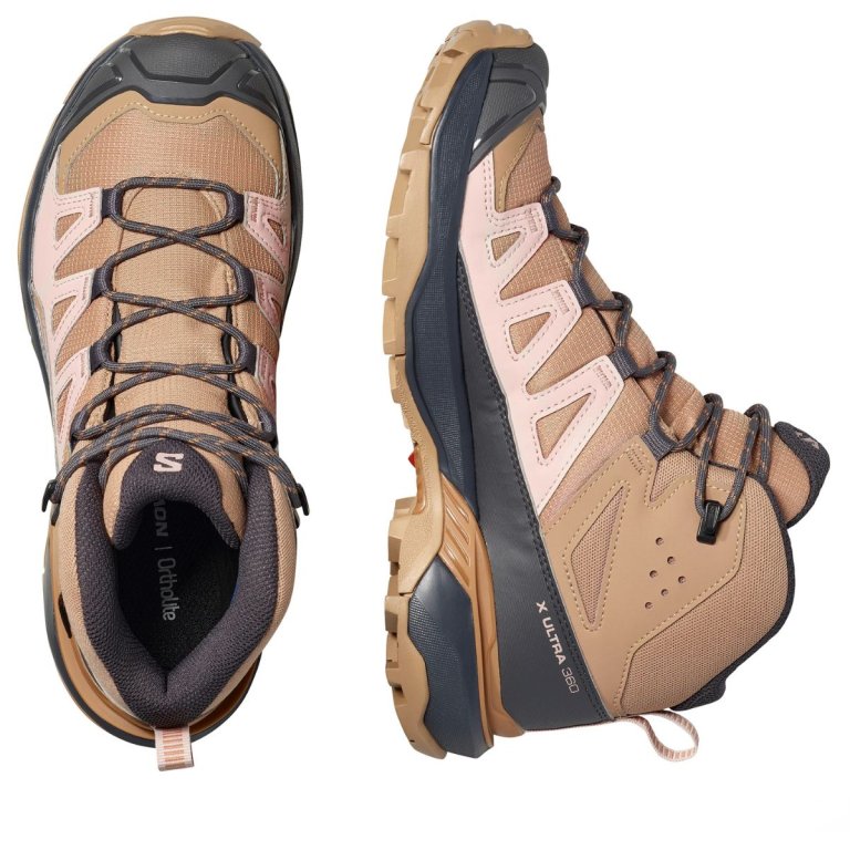 Черевики Salomon X Ultra 360 Mid GTX W - коричневі
