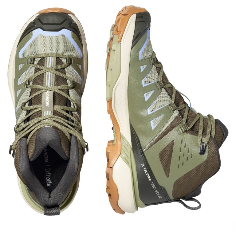 Черевики Salomon X Ultra 360 Edge Mid GTX W - темно-зелені