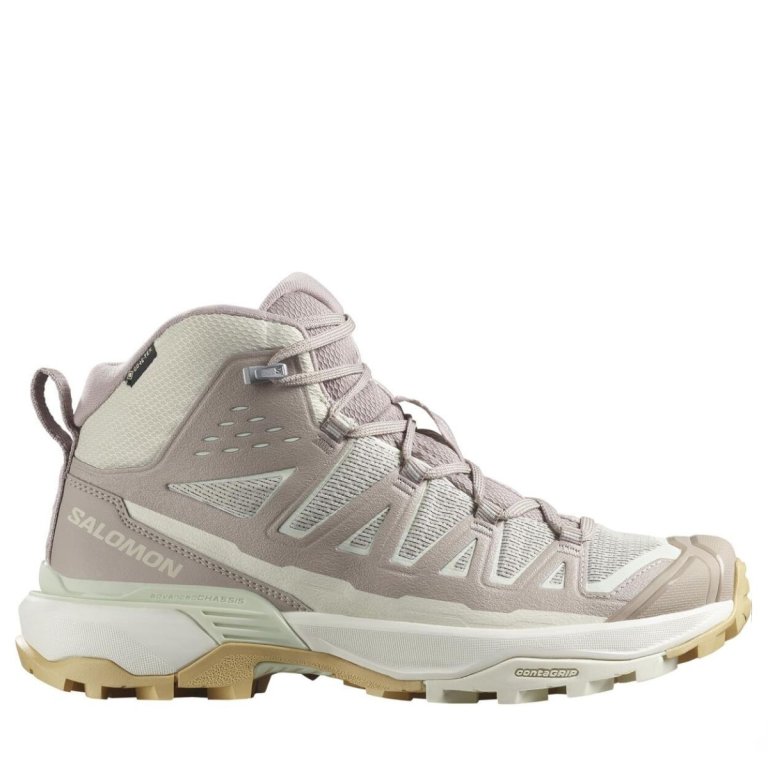 Взуття Salomon X Ultra 360 Edge Mid GTX W - бежово/рожева