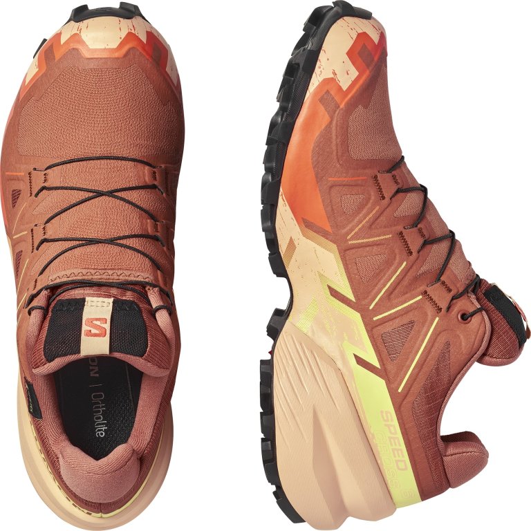 Кросівки Salomon Speedcross 6 GTX W - коричнево/помаранчеві