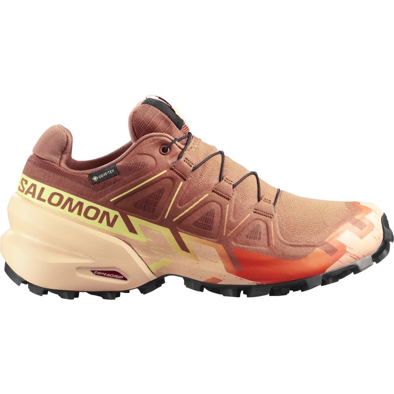 Кросівки Salomon Speedcross 6 GTX W - коричнево/помаранчеві