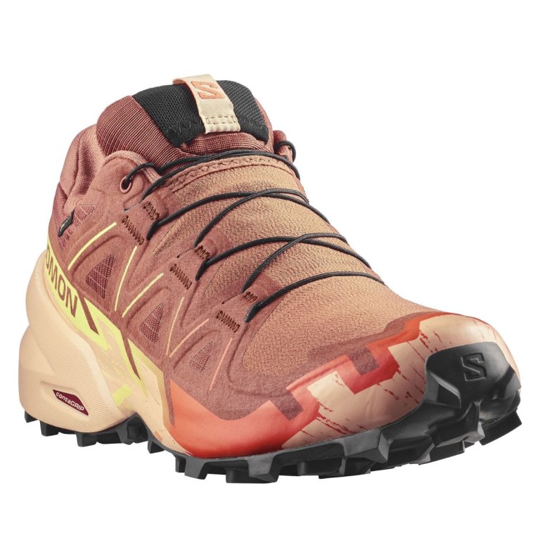 Кросівки Salomon Speedcross 6 GTX W - коричнево/помаранчеві