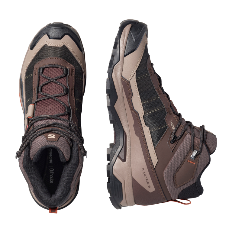 Черевики Salomon X Ultra 5 Mid GTX M - коричневі