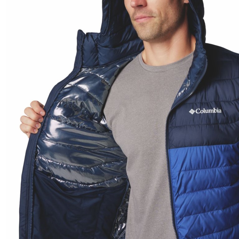 Куртка з капюшоном Columbia Powder Lite™ II M - темно-синя