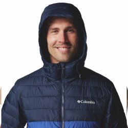Куртка з капюшоном Columbia Powder Lite™ II M - темно-синя