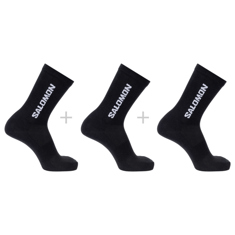 Шкарпетки Salomon Everyday Lite Crew 3 packs - чорні