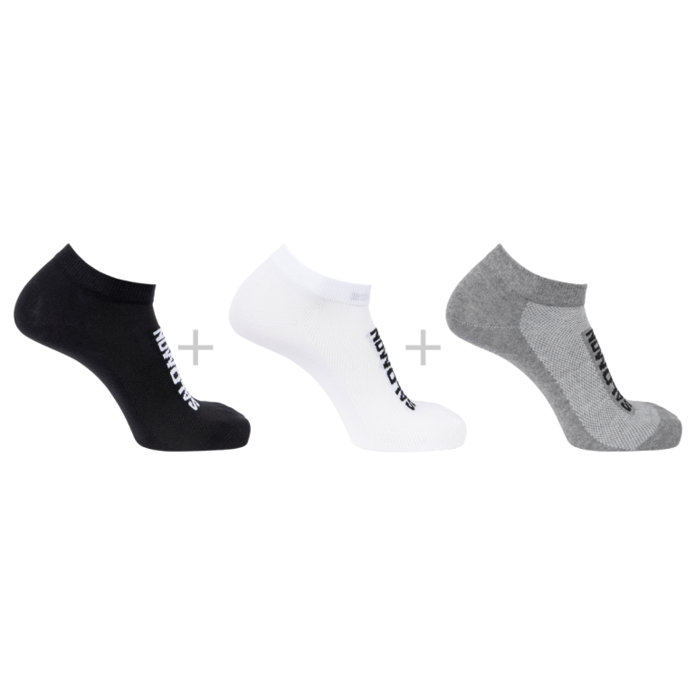 Шкарпетки Salomon Everyday Lite Low 3 packs - чорно/біло/сірі
