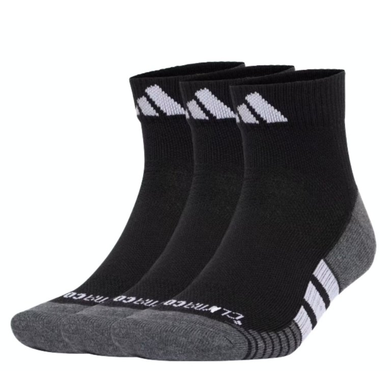 Шкарпетки Adidas Performance Climacool Cushioned Quarter 3P - чорні