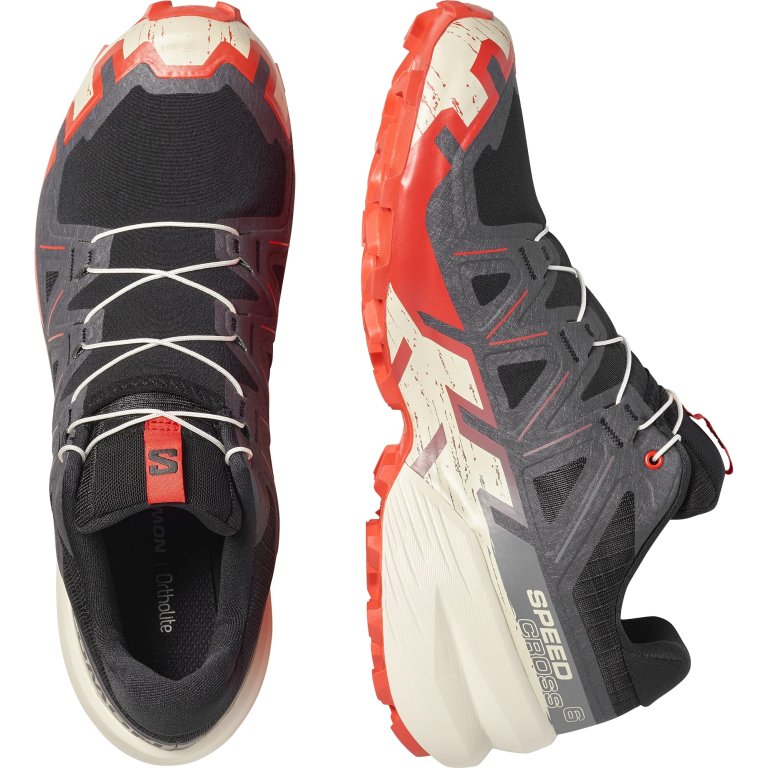 Кросівки Salomon Speedcross 6 M - чорно/біло/червоні