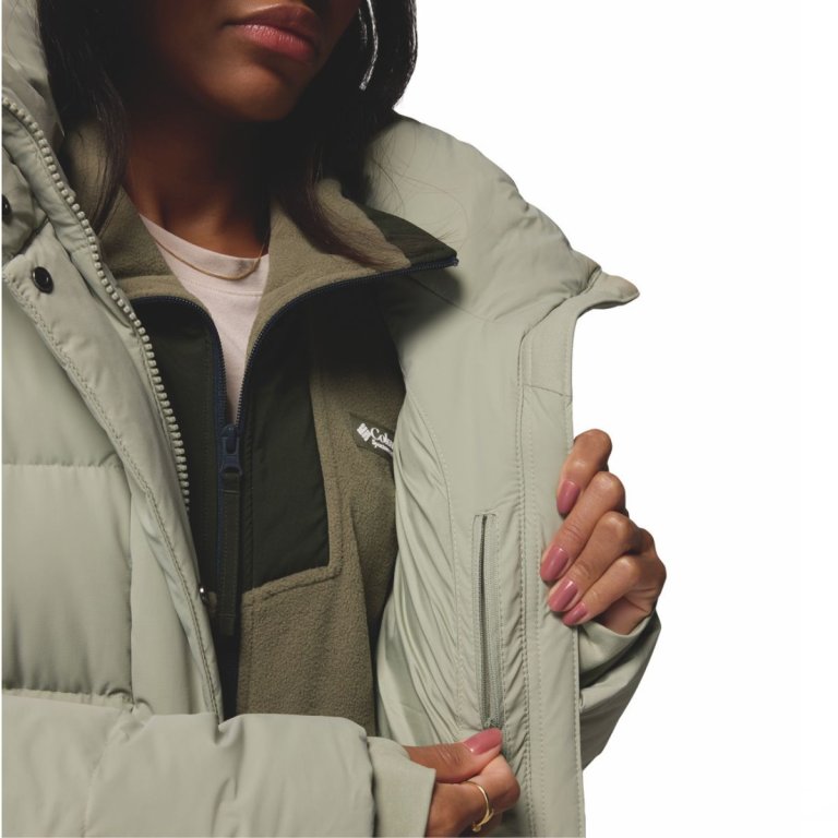 Куртка Columbia Amaze Puff™ Mid Hooded Jacket W - бежева