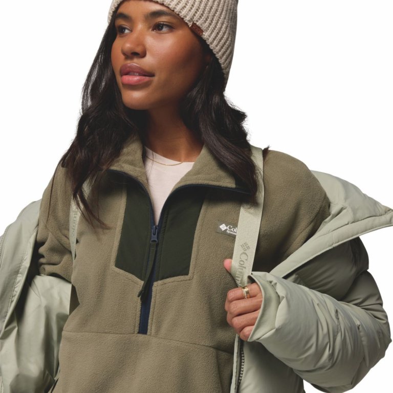 Куртка Columbia Amaze Puff™ Mid Hooded Jacket W - бежева