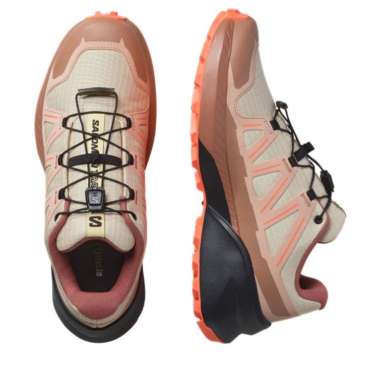 Кросівки Salomon Speedcross Peak W - бежево/помаранчеві