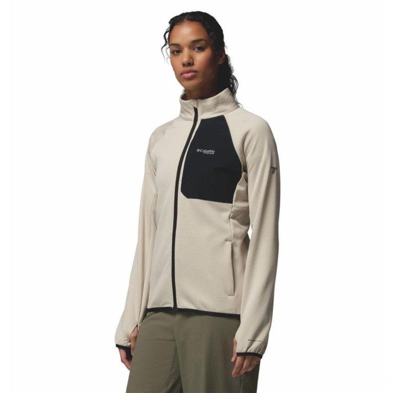 Кофта Columbia Triple Canyon™ Grid Fleece FZ W - бежево/чорна