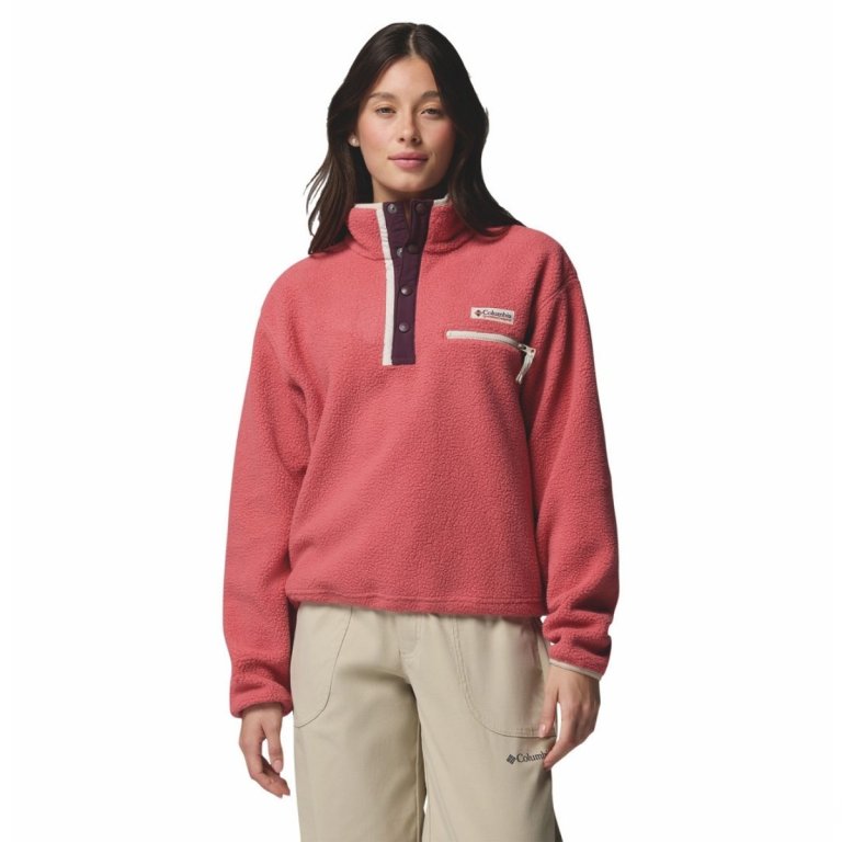Кофта Columbia Helvetia™ II Cropped Half Snap Fleece W - червона