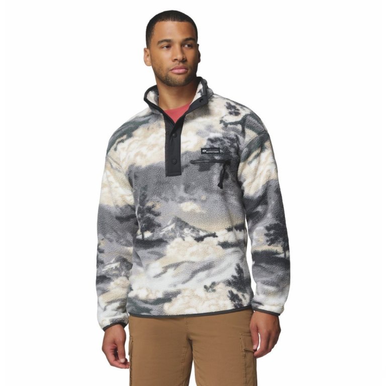 Кофта Columbia Helvetia™ II Printed Half Snap Fleece M - сіро/біла