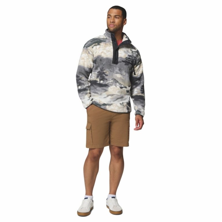 Кофта Columbia Helvetia™ II Printed Half Snap Fleece M - сіро/біла