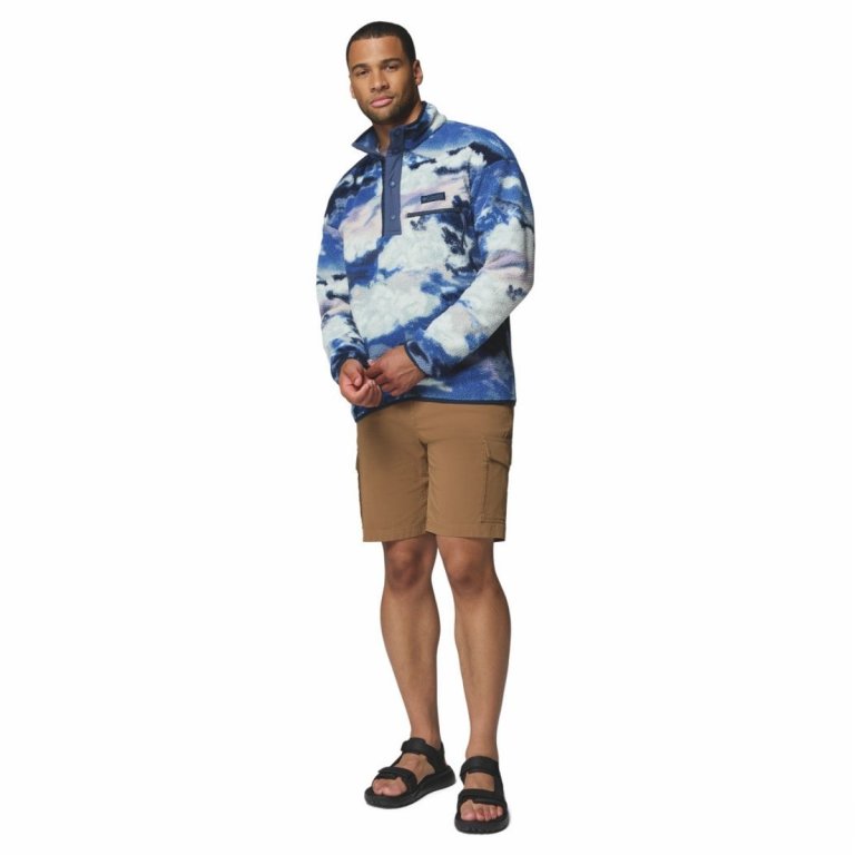 Кофта Columbia Helvetia™ II Printed Half Snap Fleece M - синьо/біла