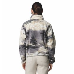 Mikina Columbia Helvetia™ II Printed Cropped Half Snap W - šedá/bílá
