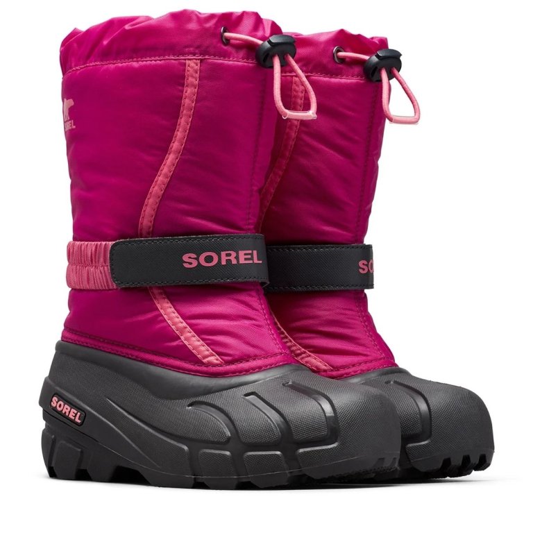 Взуття Sorel Flurry™ Boot J - чорно/рожеве