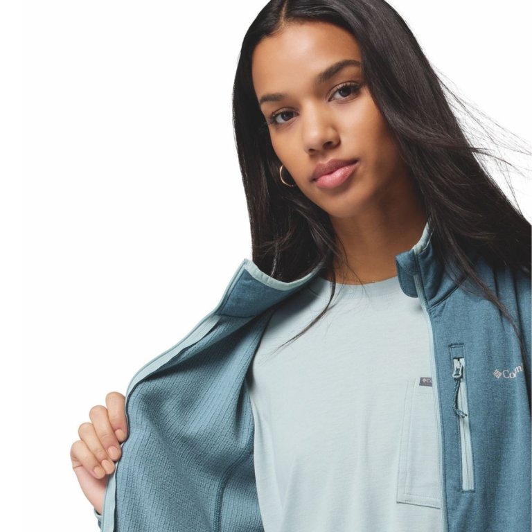 Кофта Columbia Essential Hike™ Grid Fleece Full Zip W - синя