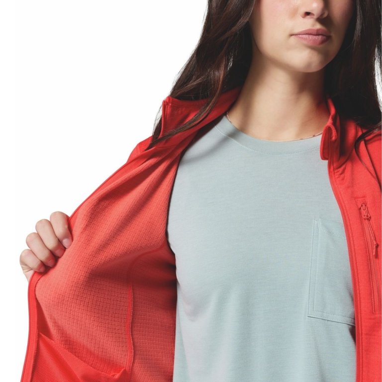 Кофта Columbia Essential Hike™ Grid Fleece Full Zip W - червона
