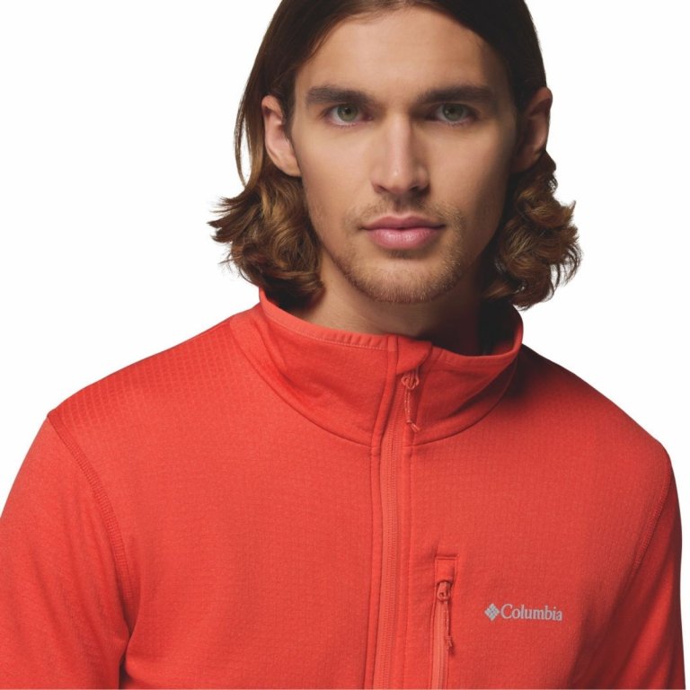 Кофта Columbia Essential Hike™ Grid Fleece Full Zip M - червона