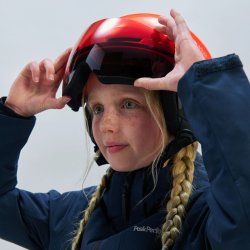 Лижний шолом POC POCito Obex Visor J - помаранчевий