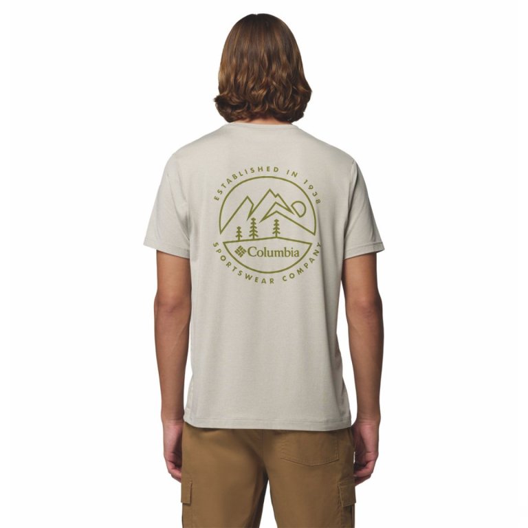 Футболка Columbia Parsons Point™ SS Back Graphic Tee M - світло-сіра