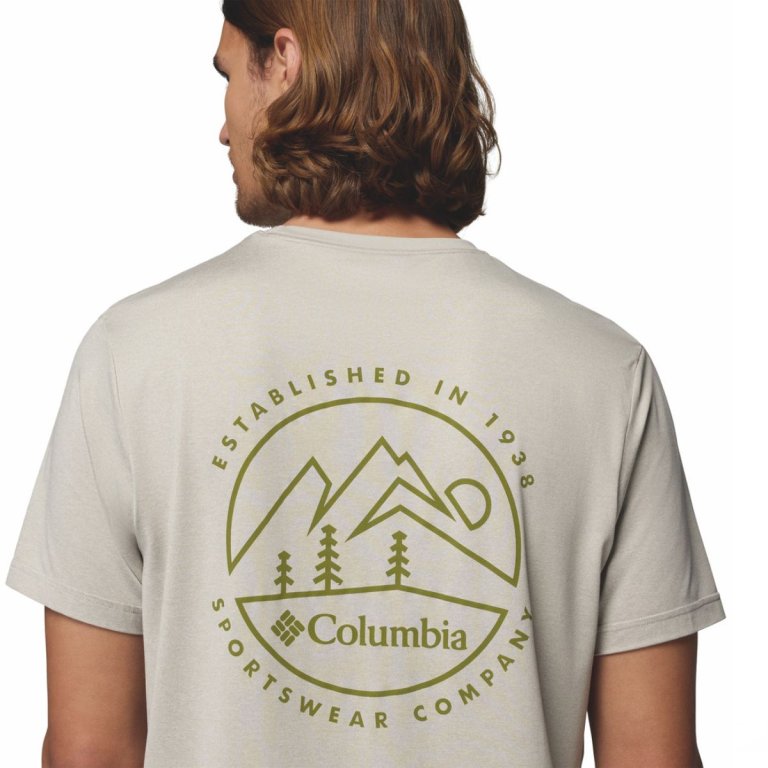 Футболка Columbia Parsons Point™ SS Back Graphic Tee M - світло-сіра