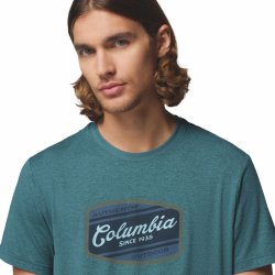Футболка Columbia Parsons Point™ SS Graphic Tee M - синя