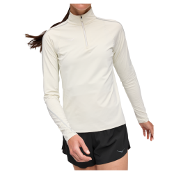 Світшот Hoka Glidetech Quarter Zip W Sweatshirt - бежевий