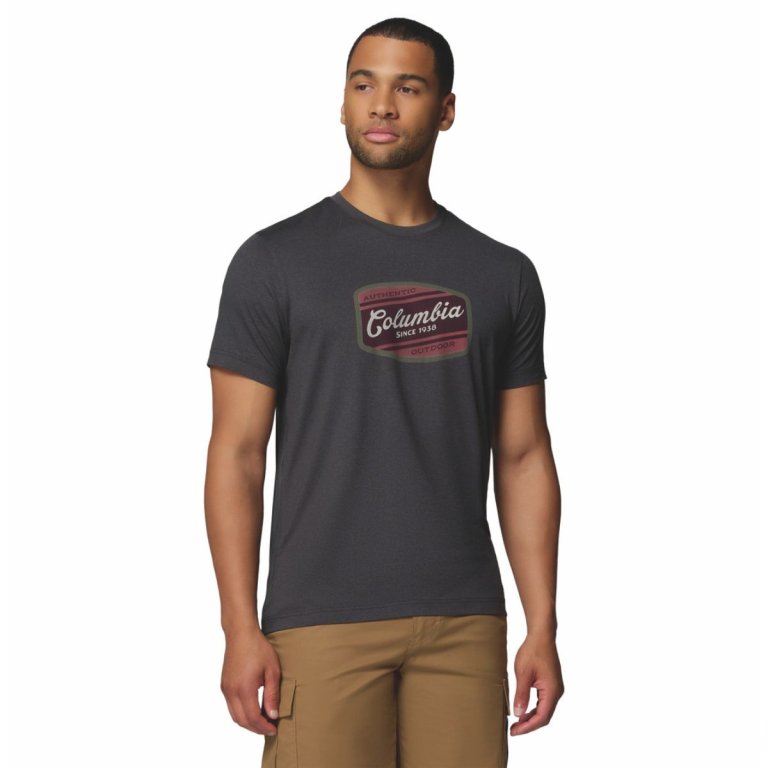 Футболка Columbia Parsons Point™ SS Graphic Tee M - темно-сіра