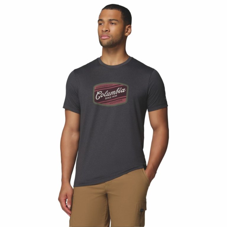 Футболка Columbia Parsons Point™ SS Graphic Tee M - темно-сіра