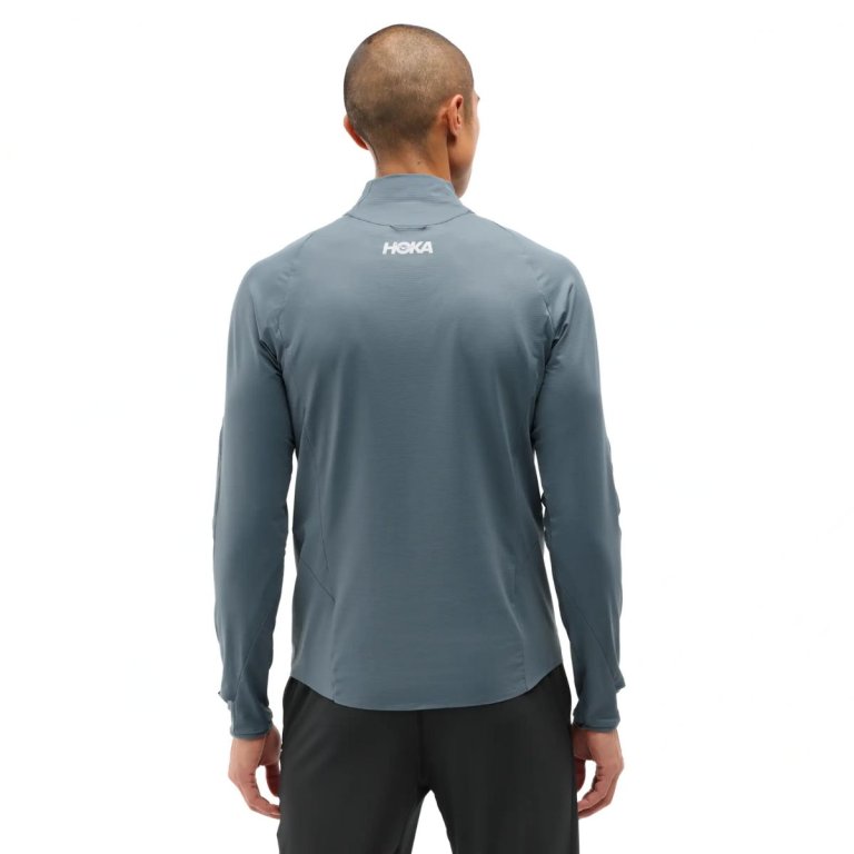 Худі Hoka GlideTech Quarter Zip Hoodie M - сіре