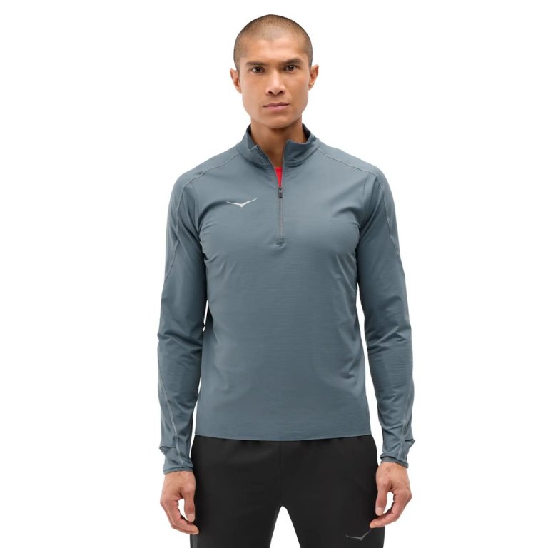 Худі Hoka GlideTech Quarter Zip Hoodie M - сіре