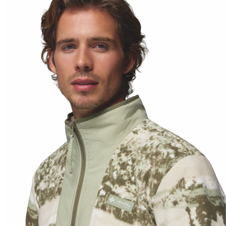 Кофта Columbia Sequoia Grove™ Printed Full Zip M - зелено/бежева